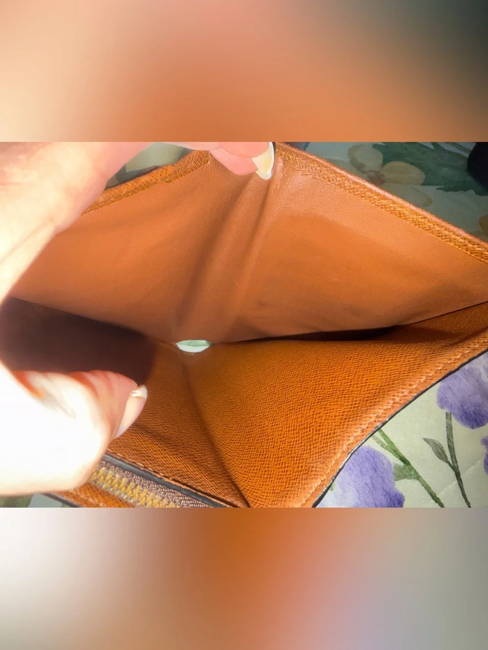 Louis Vuitton Monogram Wallet in Brown and Gold